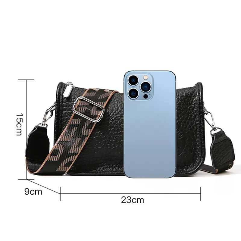 Women's 2023 Trend Genuine Leather Cowhide Shoulder Bags Bag Ladies Hand Bags Shoulder Bag Soft Leather Shoulder Messenger Bag