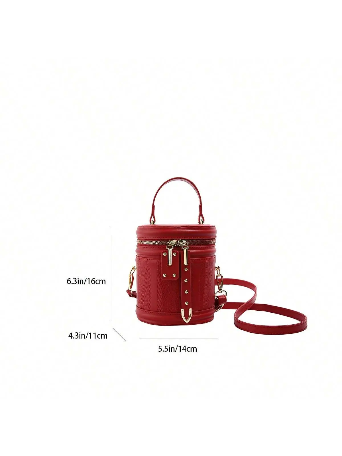 Bag Female Fashion Niche CylinderHandbag Bucket Bag New Senior SenseShoulder Crossbody Bag Change LipstickBox