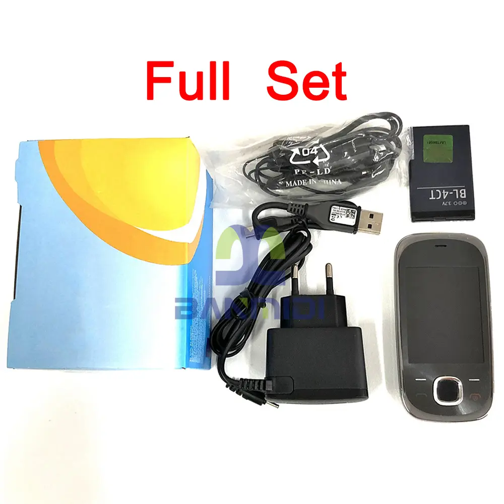 Original 7230 Old Mobile Cell Phone GSM 2G 3G Unlocked English Russian Hebrew Arabic Keyboard. Two Colors Option Made in Finland