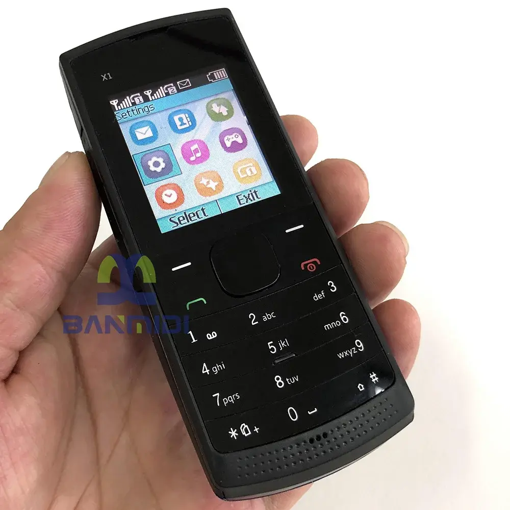 Original X1 X1-01 Mobile Cell phone 2G GSM 900/1800 Dual SIM Unlocked CellPhone No Network in North America and Australia.