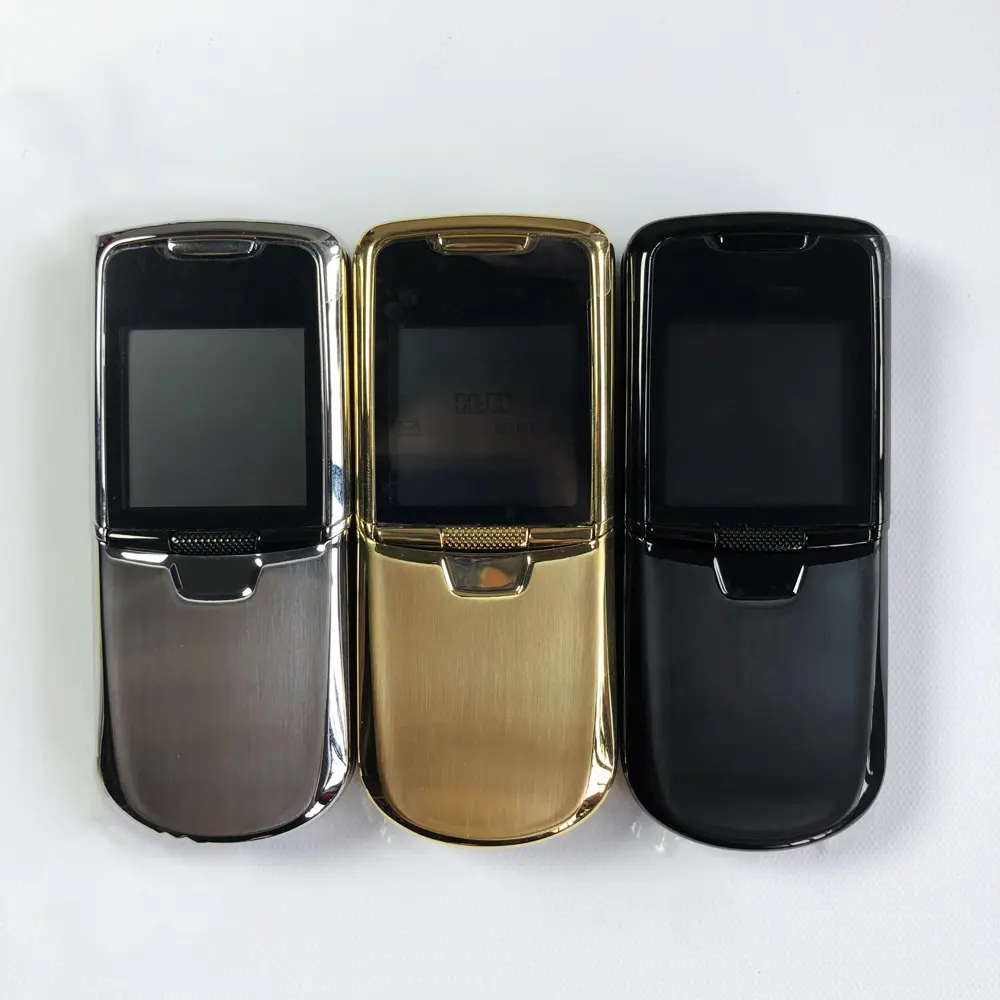 Original 8800 Classic Mobile Cell Phone 2G GSM Tri-band Unlocked Russian Arabic Hebrew Keyboard Made on 2005, 3 Colors Option