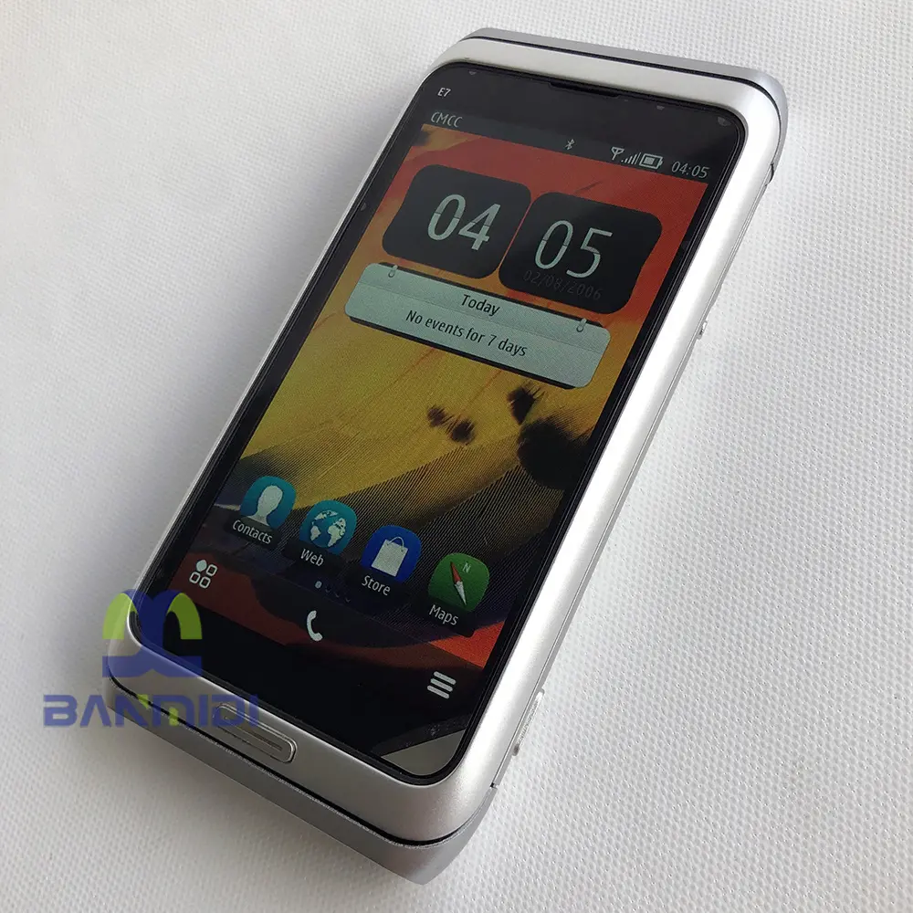 Original E7 E7-00 Mobile Cell Phone Wifi 3G 8MP 16GB Symbian Belle OS Smartphone 4" Unlocked QWERTY Keyboard, Made on 2011 Year
