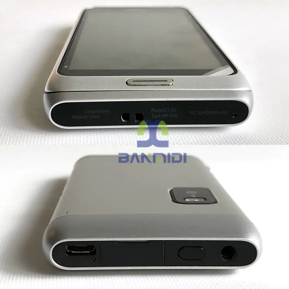 Original E7 E7-00 Mobile Cell Phone Wifi 3G 8MP 16GB Symbian Belle OS Smartphone 4" Unlocked QWERTY Keyboard, Made on 2011 Year