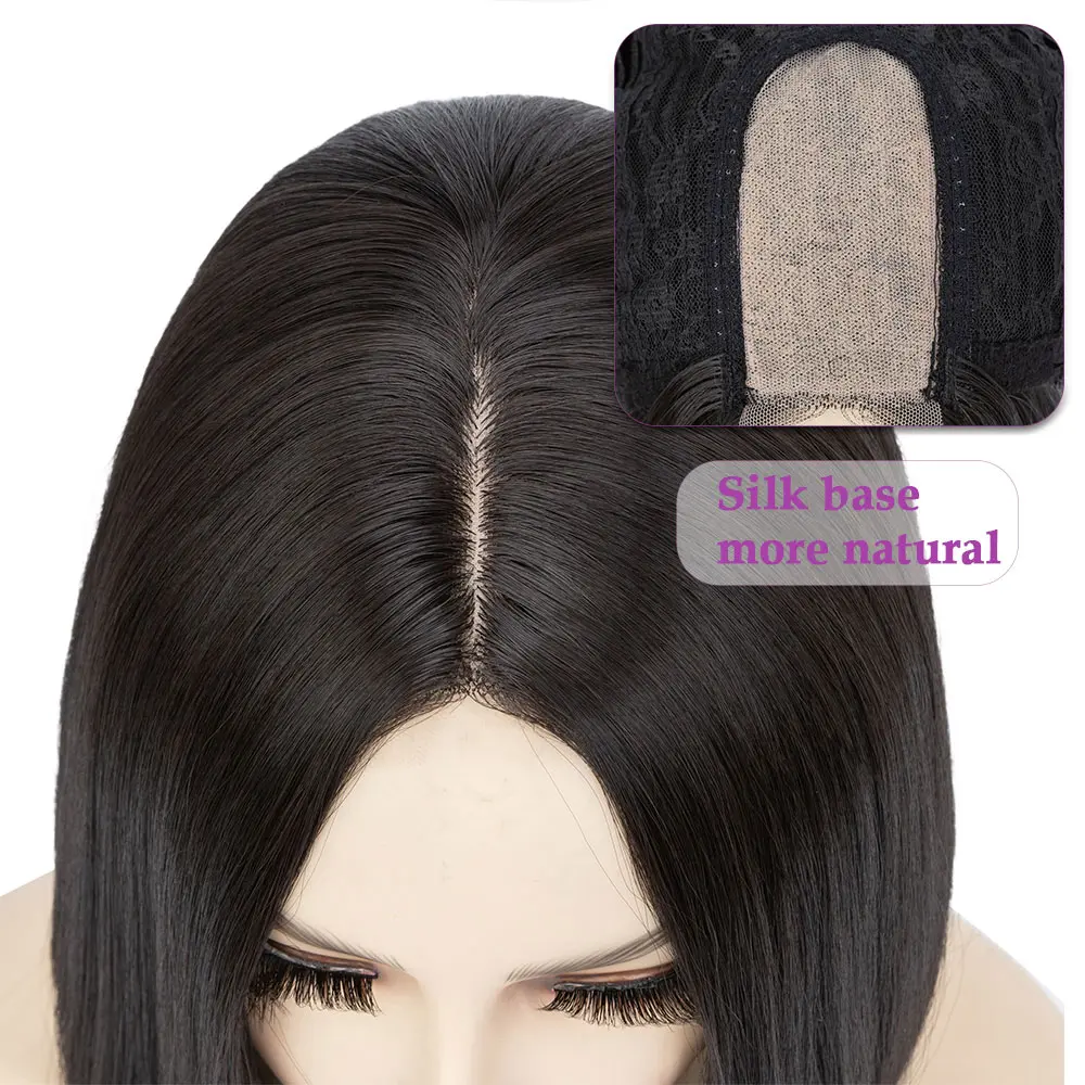 BENIHAIR 14inch Straight Bob Wigs Wigs For Women Heat Resistant Synthetic Upgrade Front Lace Base Wig for Halloween or Daily Use