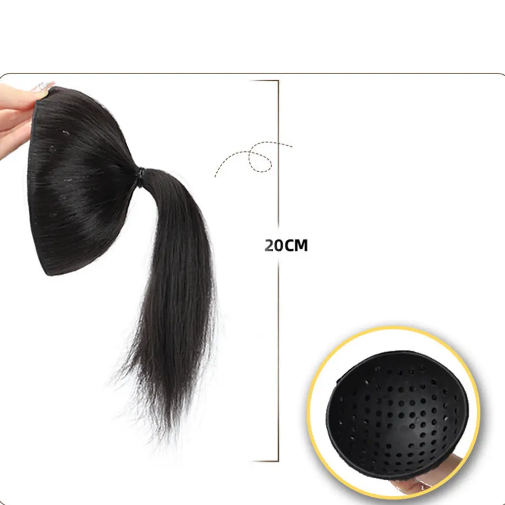 Synthetic Wig Pad Contracting Hair Bun With Grapefruit Skin Flower Lazy Hair Magic Tool Increase Hair Volume Fluffy Hair Tie