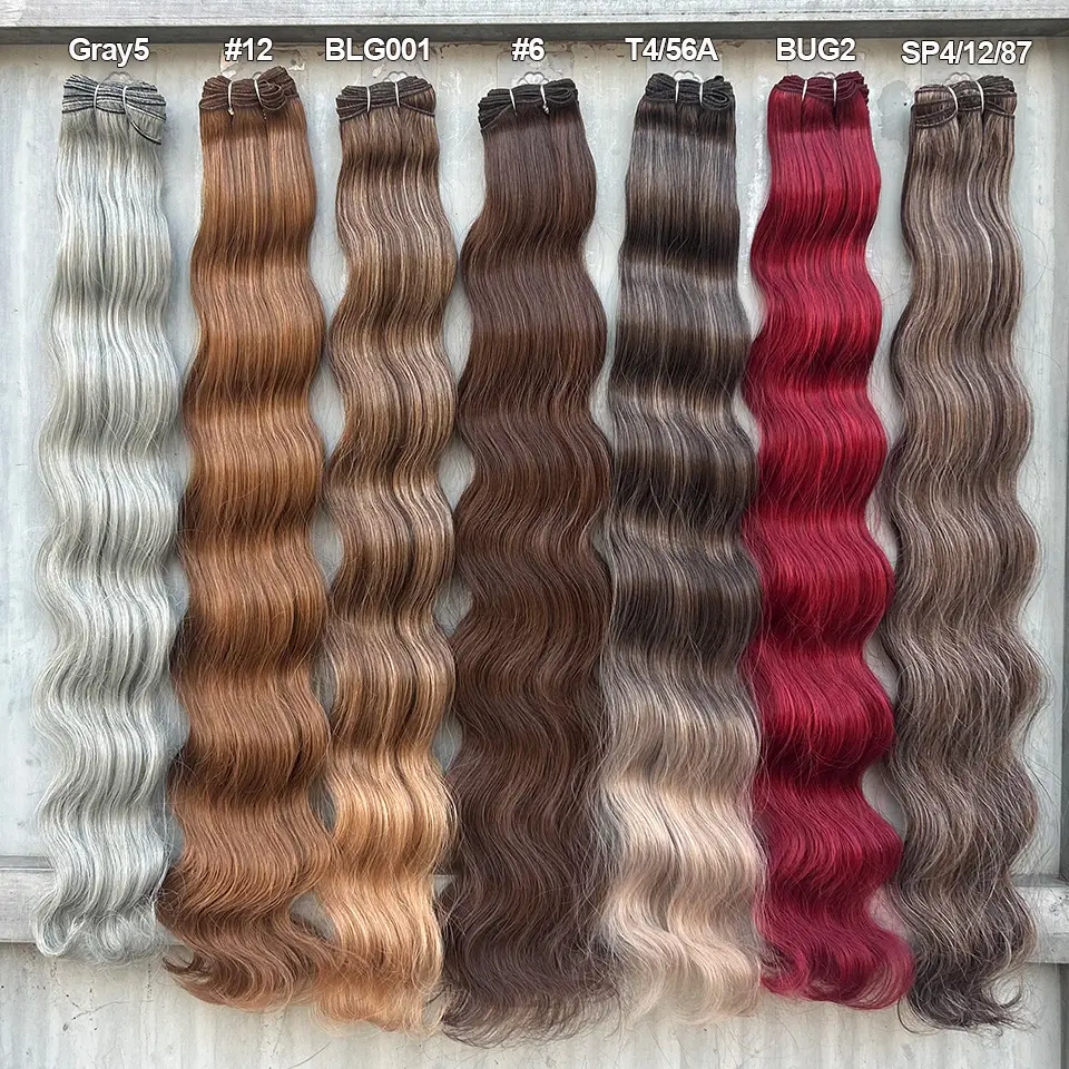 Magicae 200Grams 30Inche Body Wave Ombre Brown Blond 27/613 White 60# Hair Bundles High Temperature Synthetic Hair Extension