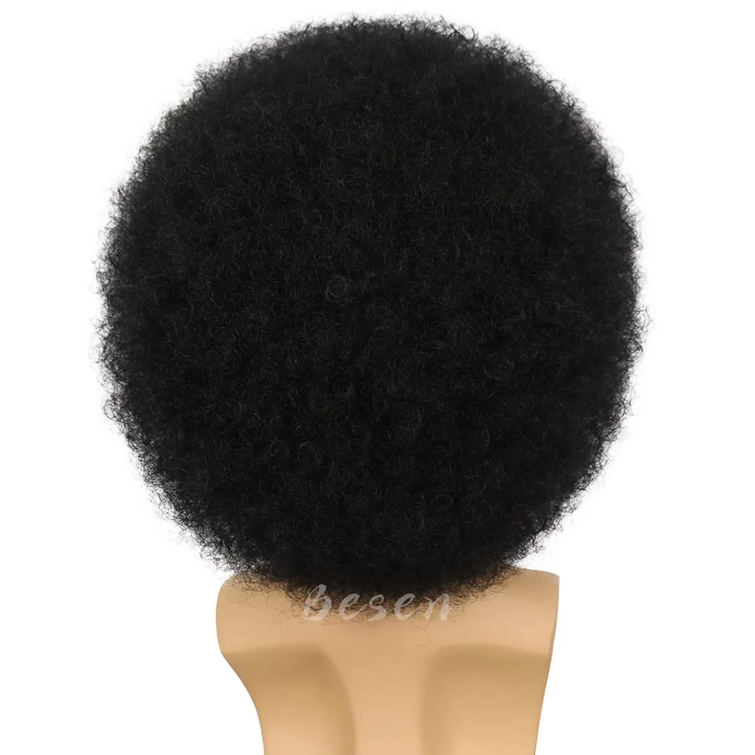 Synthetic 70s Rock Disco Afro fluffy Wig for Men or Women Short Afro Curly Halloween Hippie Party Wig