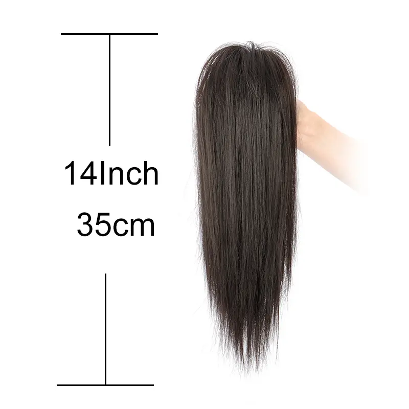 14Inch Synthetic Claw Clip Ponytail Hair Extension Waterfall Short Straight Ponytail Black Brown Heat Resistant Hair Accessories