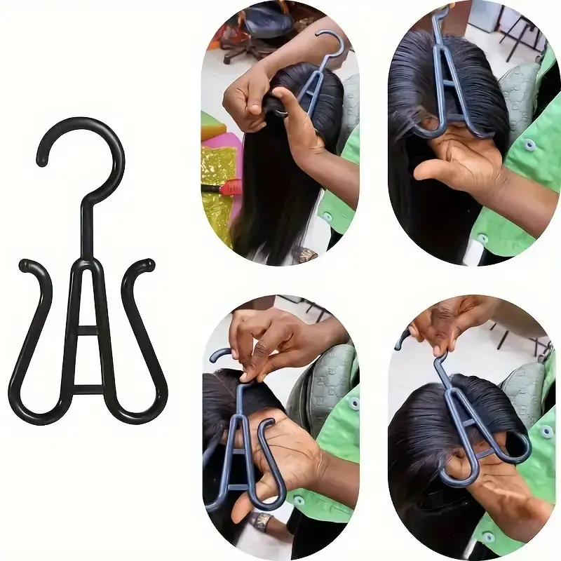 5Pcs Unisex-Adult Wig Head Stands Portable Multifunctional Hook Hangers for Easy Wig Drying Storage Display Versatile Rack