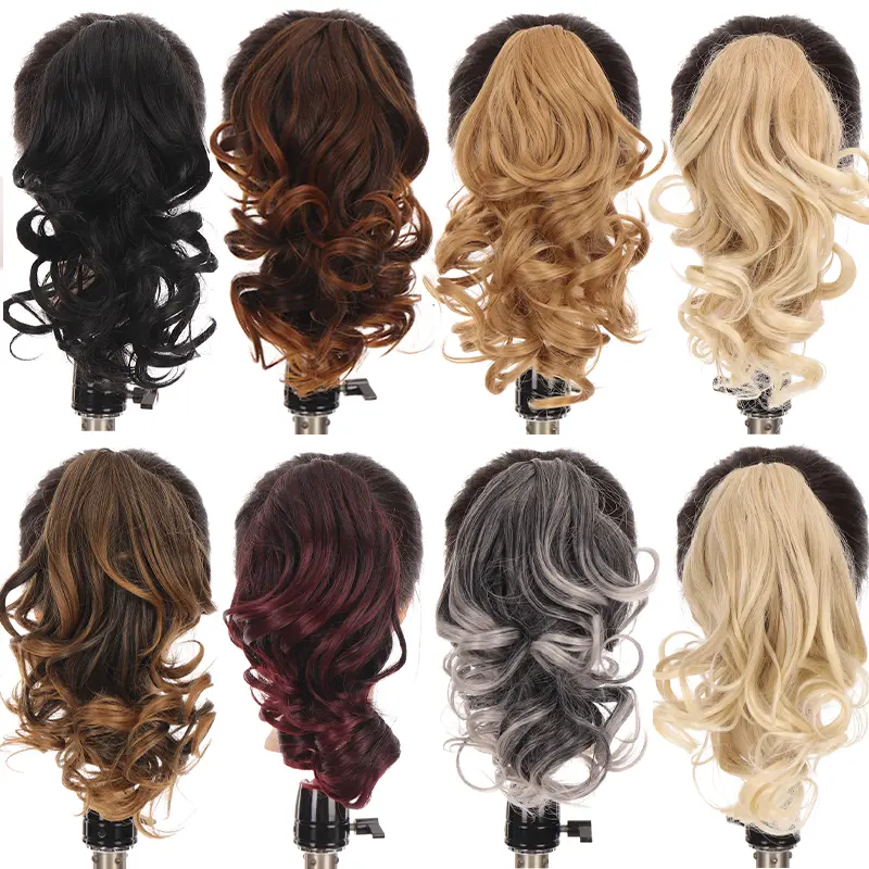 10 Inch Curly/Wavy Synthetic Ponytail Extension - Claw Clip for Women Comfortable Daily Wear, Durable & Easy Installation