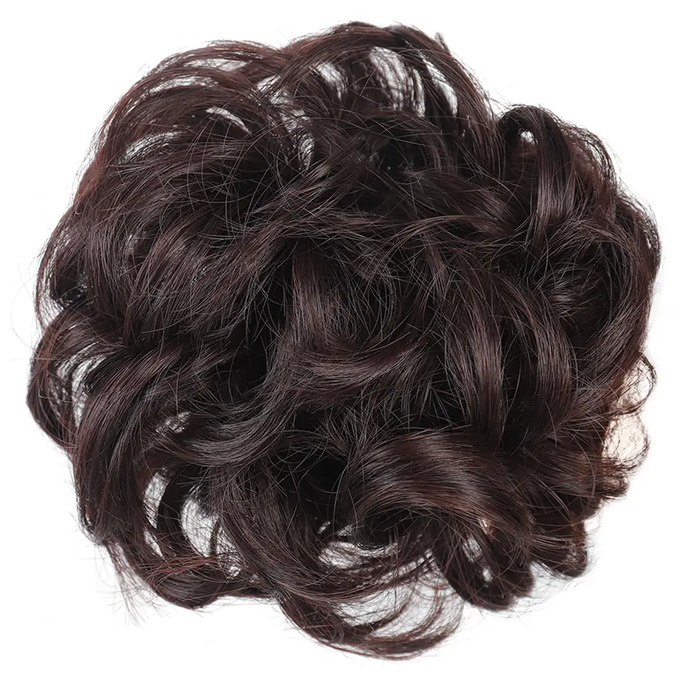 6 Inch Synthetic Claw Clip In Messy Bun Curly Wavy Hair Extensions For Women Hair Accessories Halloween Christmas