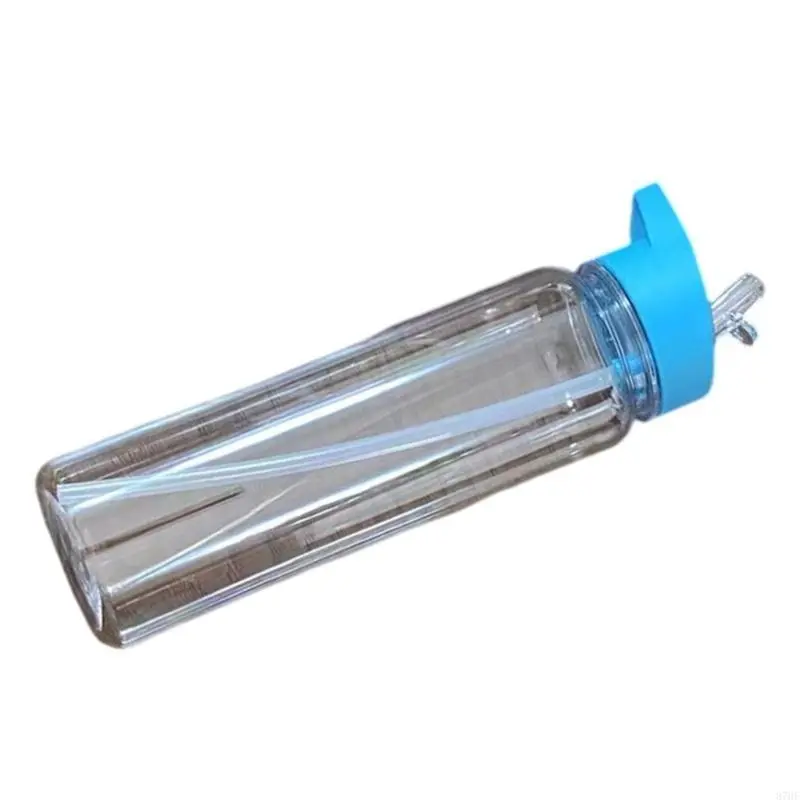 Clear Plastic Water Bottles with Straw LeakProof Sports Water Bottles 700ml