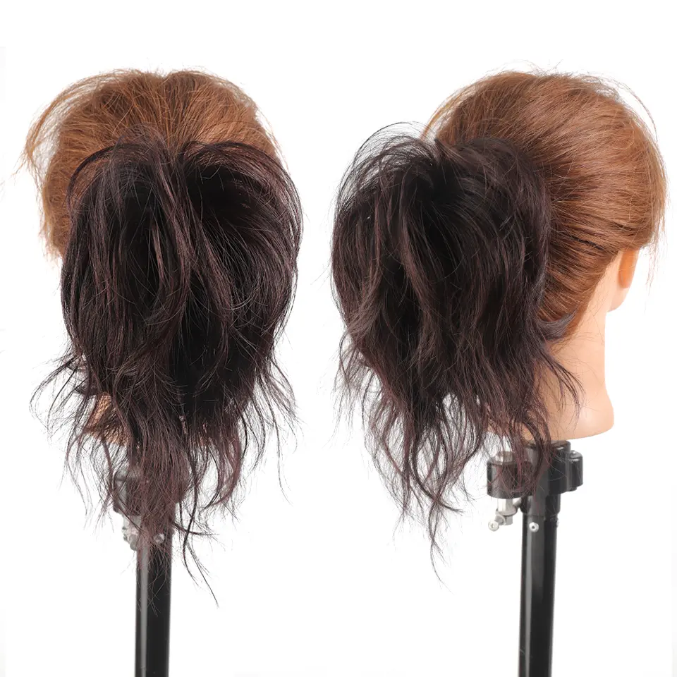LUPU Claw Messy Hair Buns Synthetic Hair Extensions Elegant For Daily Use Hair Accessories Halloween Christmas