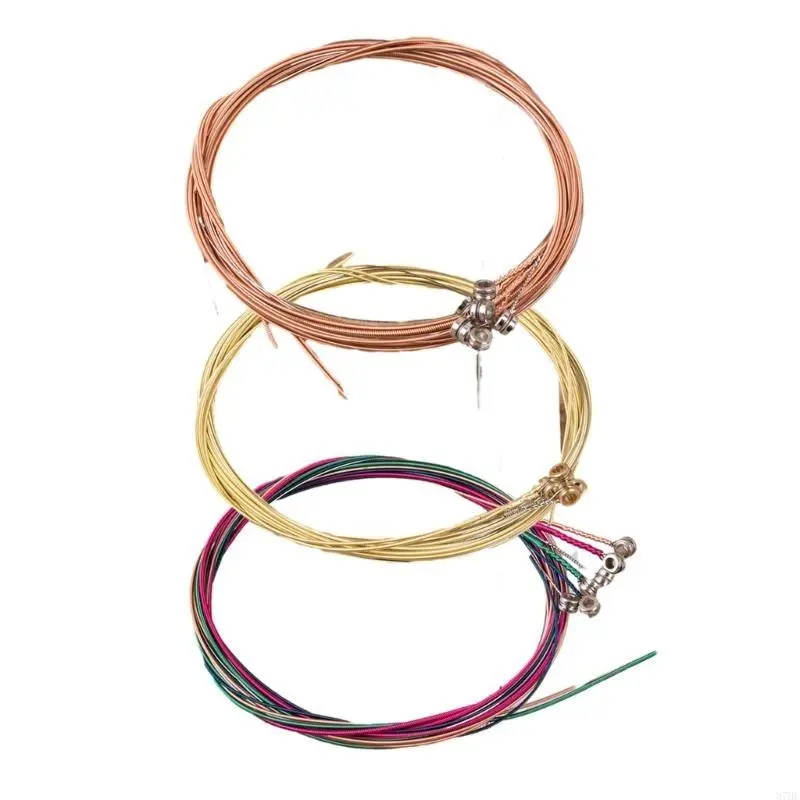 6 Pcs Acoustic Guitar Strings Steel Wire Strings Musical Instrument Accessories