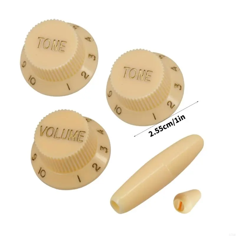 Tone Knobs Replacement Cover Easy Installation Guitar Knobs Plastic Texture