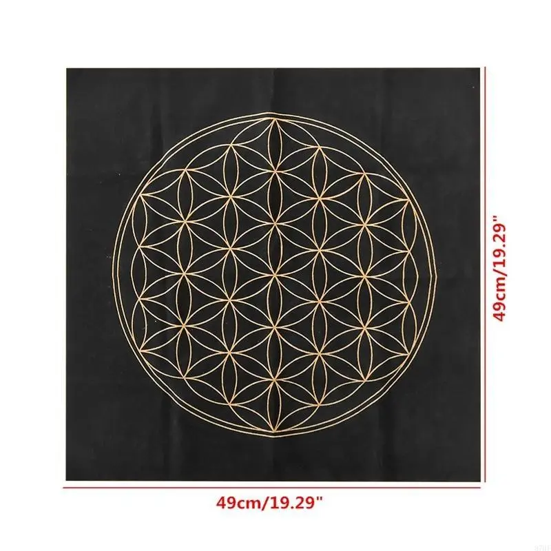 Flower of Life Divination Altar Cloth Tarot Card Special Tablecloth Board Game