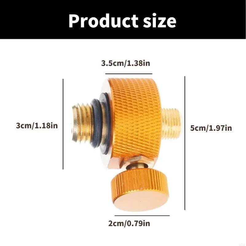 Outdoor Camping Stove Adaptor Replacement Gas Burners Head Adapter Split Type Gas Filling Adapter Enduring