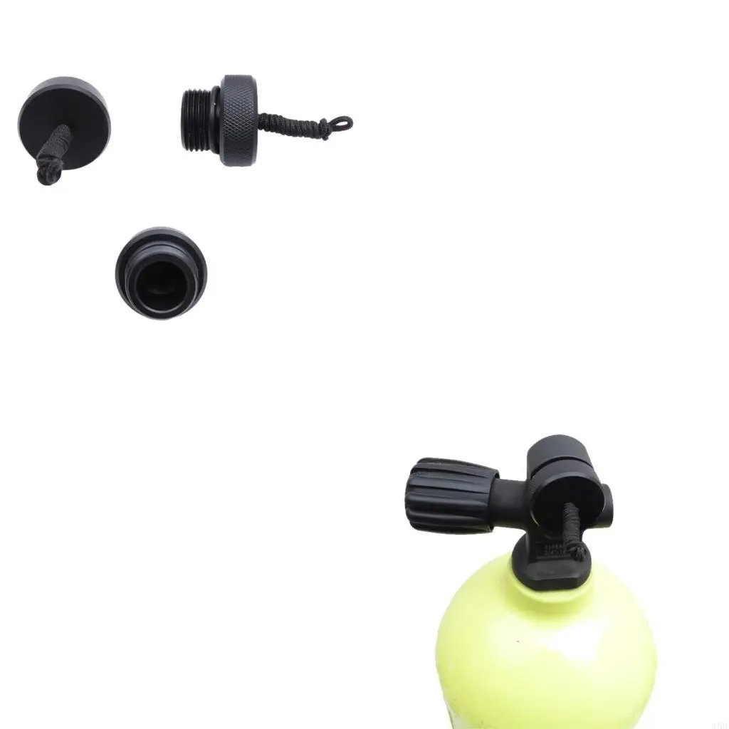Dive Cover with Cord Scubas Diving Valves Threaded Cover End Dust Plug Protector Cover Easy to Use