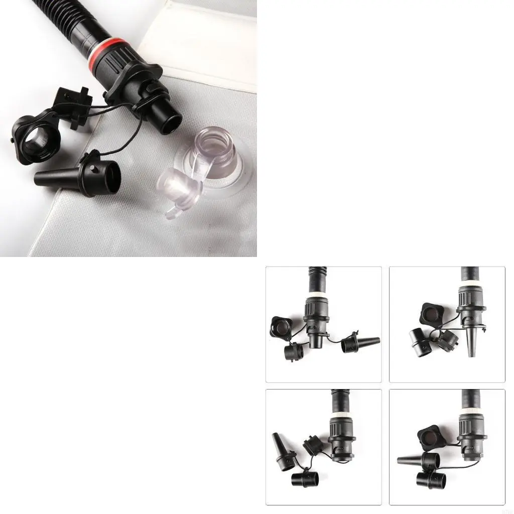 4 in 1 Inflatable Boat Air Adapter Nozzles Board Canoe Accessories