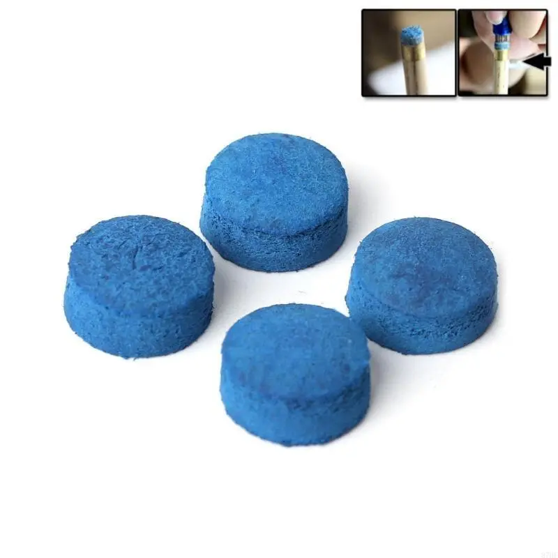 50Pcs 2 Sizes Blue Pool Cue Tips Pool Billiard Cue Tips Billiard Tips Kits