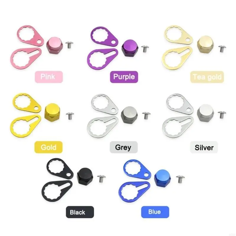 Fishing Reel Screws Nut Covers Left/Right Handle Locking Plate Screws Nut Covers Fishing Accessories Easy to Install