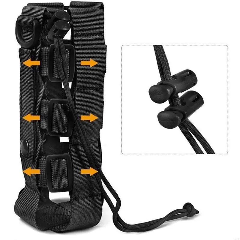 Water Bottle Waterproof Belt Water Bottle Holder Adjustable Webbing Water Bottle Carriers with Adjustable Strap