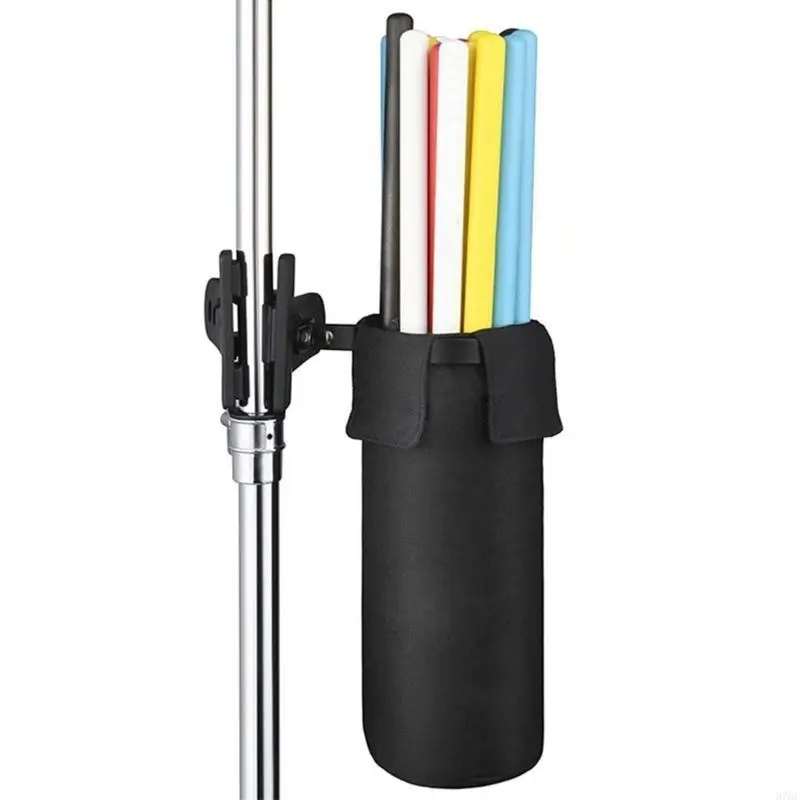 Drumstick Holder, Frame Mount Drum Holder Bag, Strong Aluminum Alloy Mounting Holders with Mounting Clamp