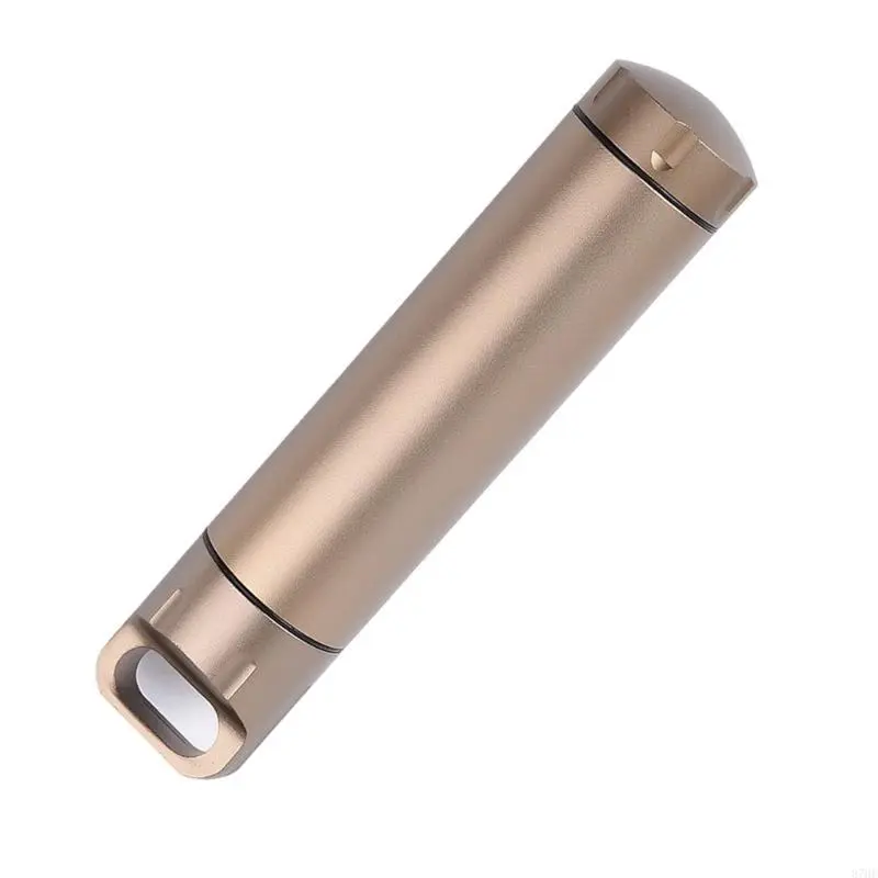 Aluminum Alloys Outdoor Waterproof Capsule Double Ended Opening Container for Camping and Hiking Adventures