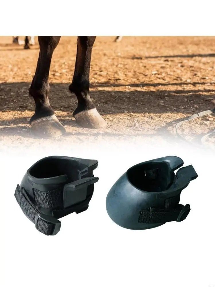 1 Pair Hoof For Horses Rubber Protective Sturdy Horse Hoof Thick Hoof Replacement for Wound Management