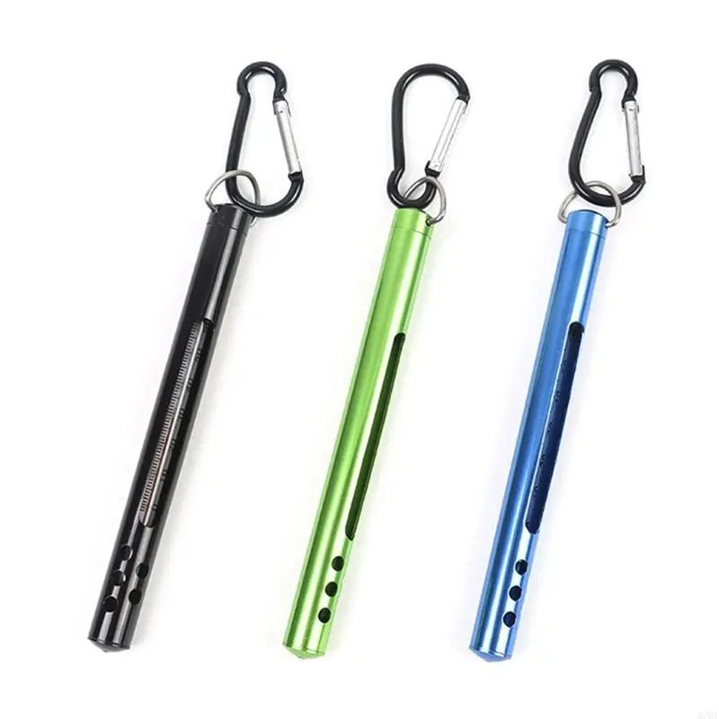 Fly Fishing Thermometer Outdoor Metal Water Stream Temperature Measurement Tool