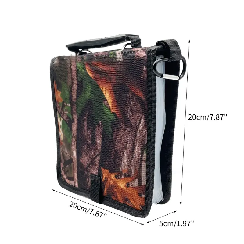 15Pocket Fishing Tackle Binder,Transparent Leader Storage Bag, Sea Fishing Organized Storage Rig Bag for Baits,Rigs,Jigs,Lines