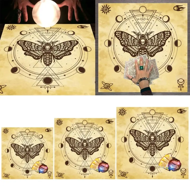 Tree of Life Tarot Tablecloth Mat Constellation Divination Altar Cloth Witchcraft Supplies Board Game Astrology Oracle Card Pads
