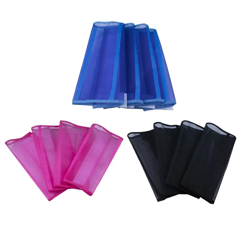 Loose Fitting Horse Fly Leggings Breathable Tear-Resistant Fine Mesh Leg Guards Stay-on Comfortable Fly Boot, Set of 4