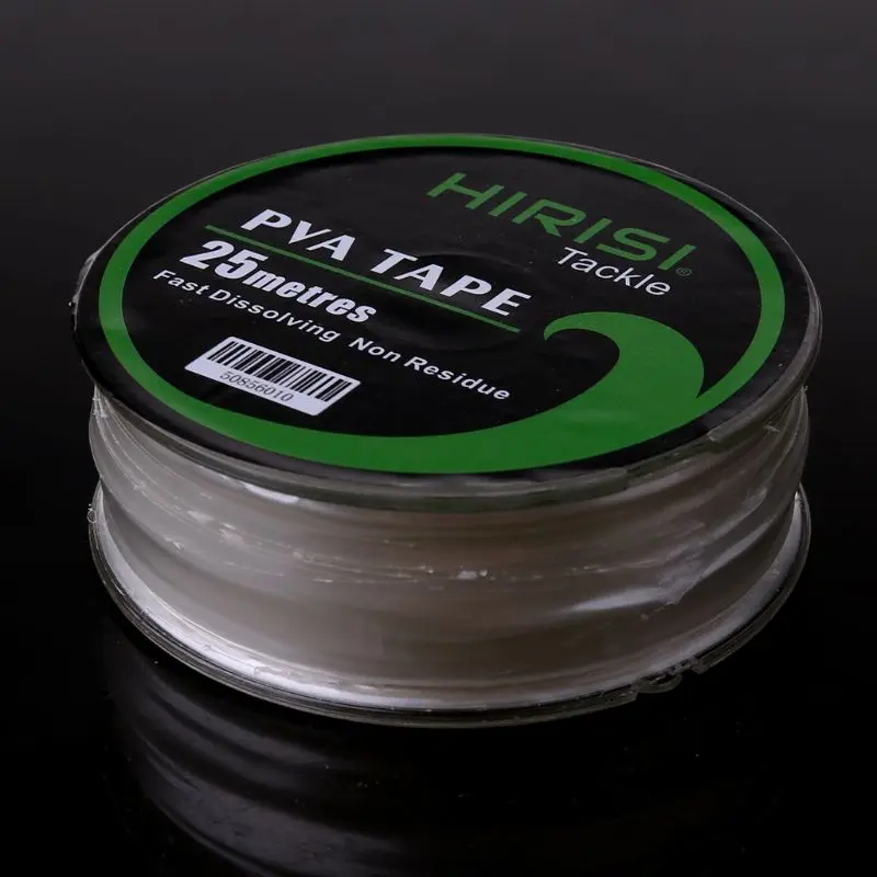 20M Carp Fishing PVA Tape Quick Water Dissolve Film String Line Roll Feeder Solid Threading Bait Throwing Tool Tackle