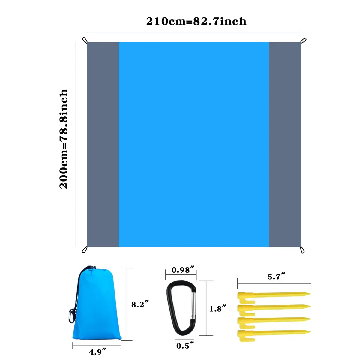 Portable Beach Mat Outdoor Camping Waterproof Beach Mat Foldable Dual-use Raincoat Picnic Picnic Blanket Hiking Temporary Pad