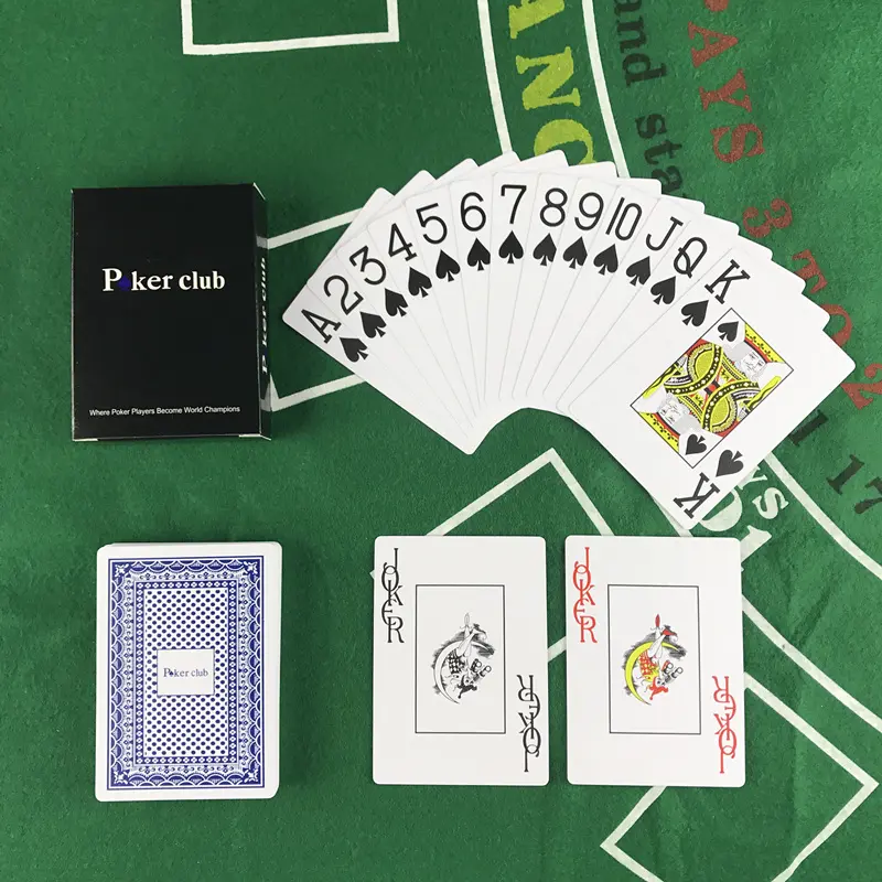 Smooth Waterproof Baccarat Texas Hold'em Plastic Playing Cards PVC Poker Club Cards Wear-resistant 2.48*3.46 inch