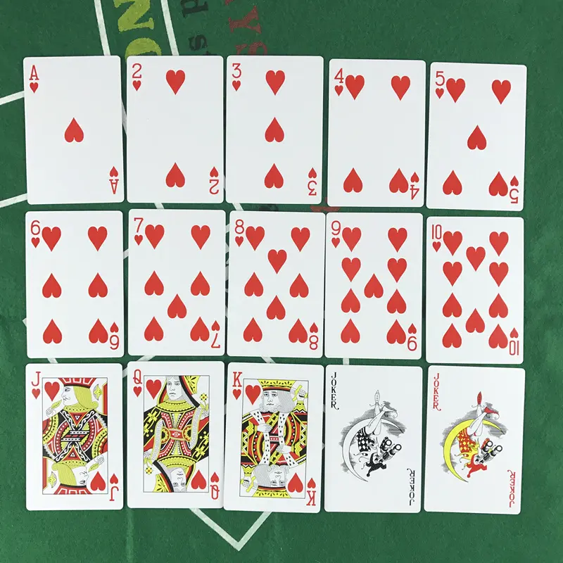 Baccarat Texas Hold'em Plastic Playing Cards Waterproof Frosting Poker Red and Blue Bridge Game 2.28*3.46 inch Yernea