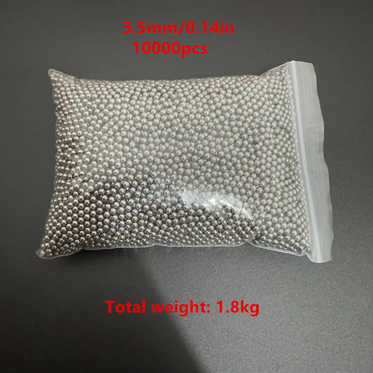 Small Size Steel Balls 10000pcs1 Pack 3mm/0.12in And 3.5mm/0.14in High Carbon Steel Industrial Material Precision Bright Surface