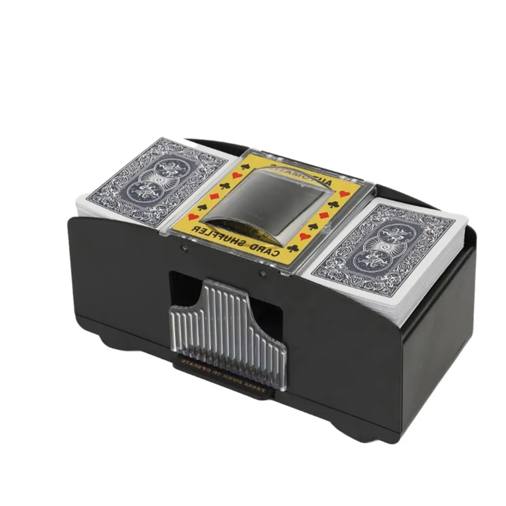 Automatic Card Shuffling Machine 1/2 Decks Electric Poker Card Shuffler Battery-Operated Shuffler for Card Games Home Party