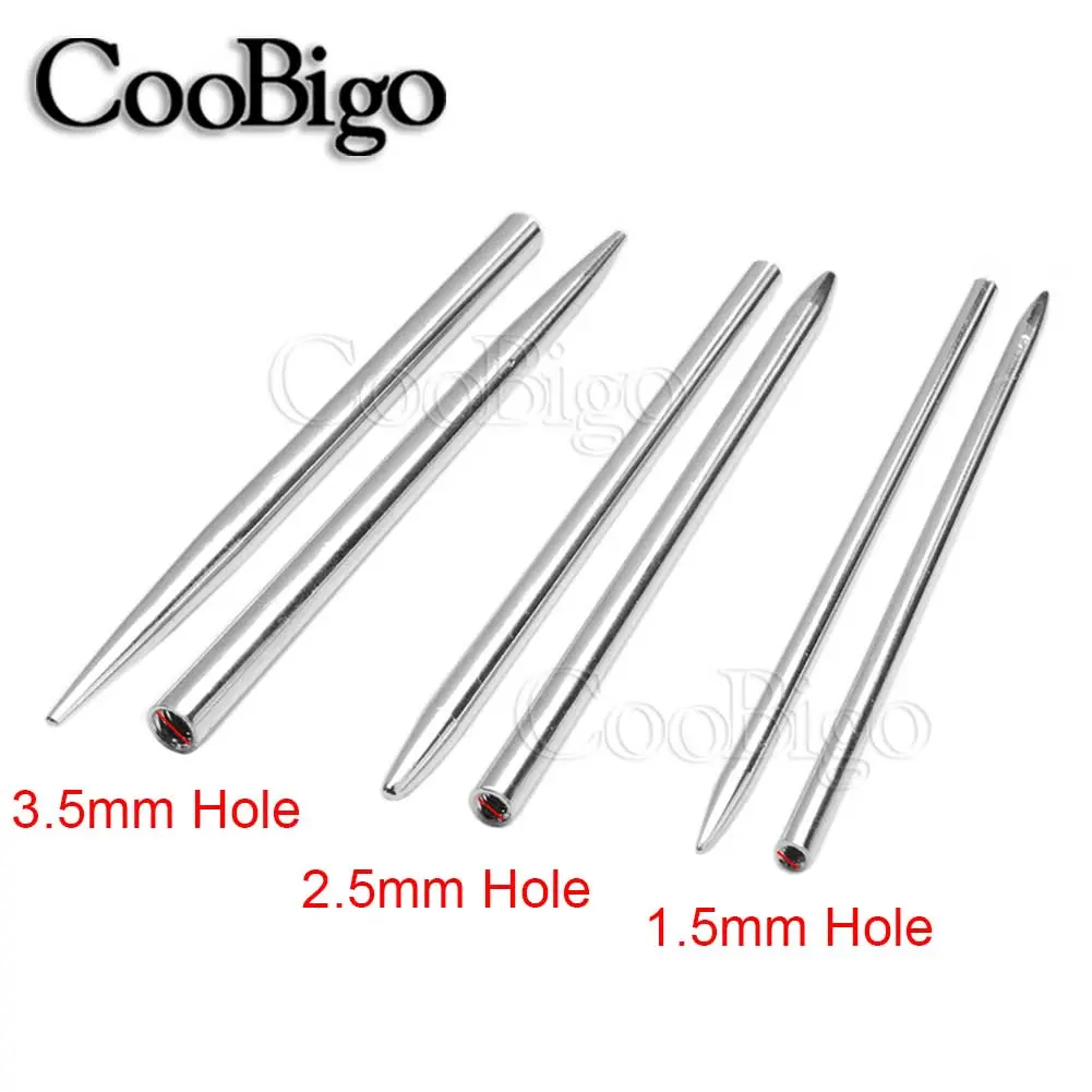 1pcs 3-1/2"Stainless Steel Surface Paracord Bracelet Knitting Needle Outdoor Paracord 550 Bracelet Project Weaving Needles Tool