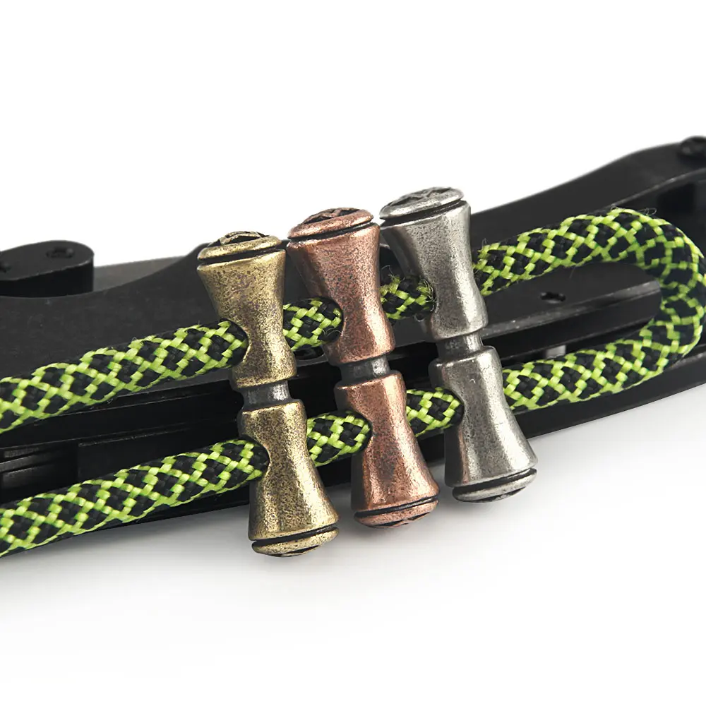 Simple Knife Beads Pendant Brass DIY Bead Umbrella Rope Paracord Tail Buckle Keyring Accessories