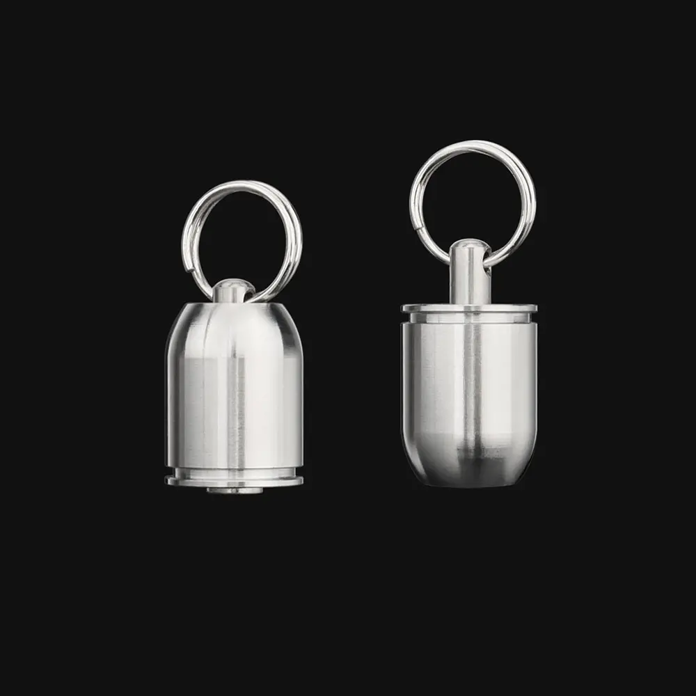 1PC Titanium Alloy Knife Beads Pendant Keychain Accessories Shape Fashion Cool Simple Umbrella Rope Paracord Bead