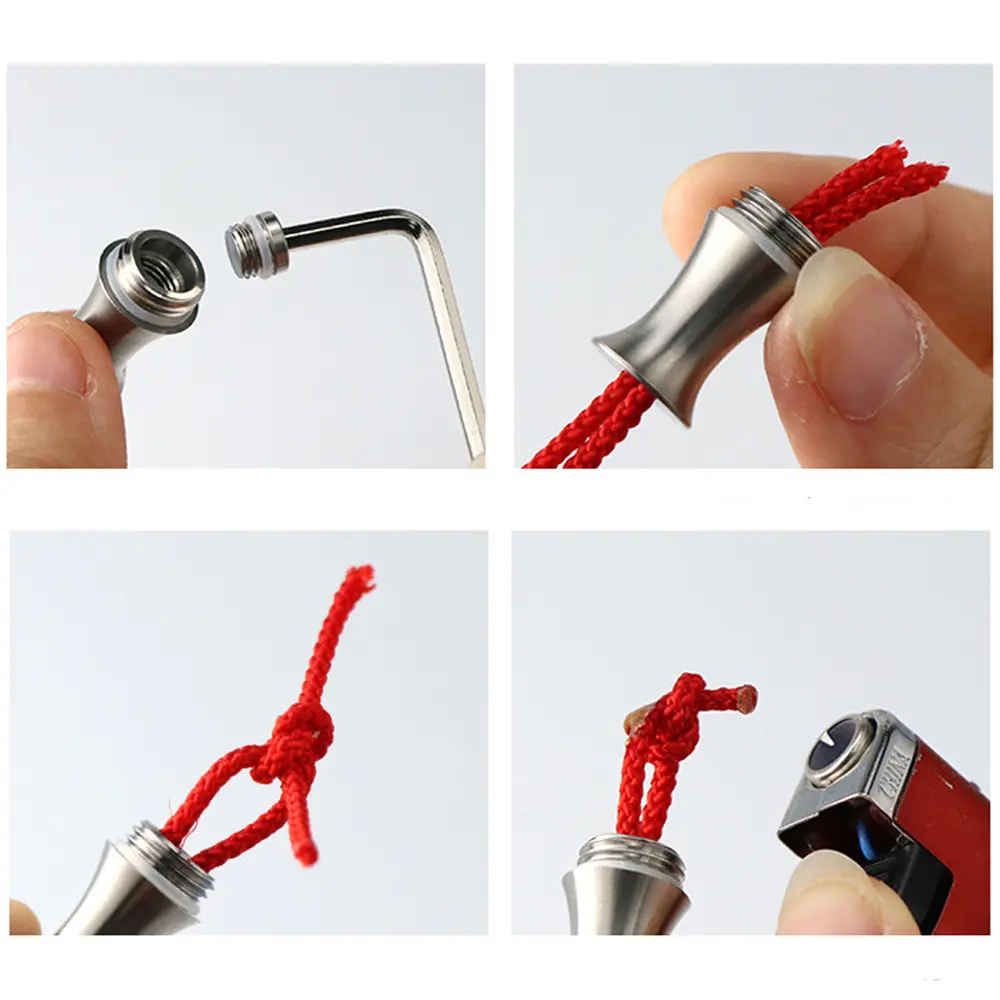 Bottle Shape Titanium Alloy Waterproof Canister Seal Bottle Box Outdoor Camping Tool