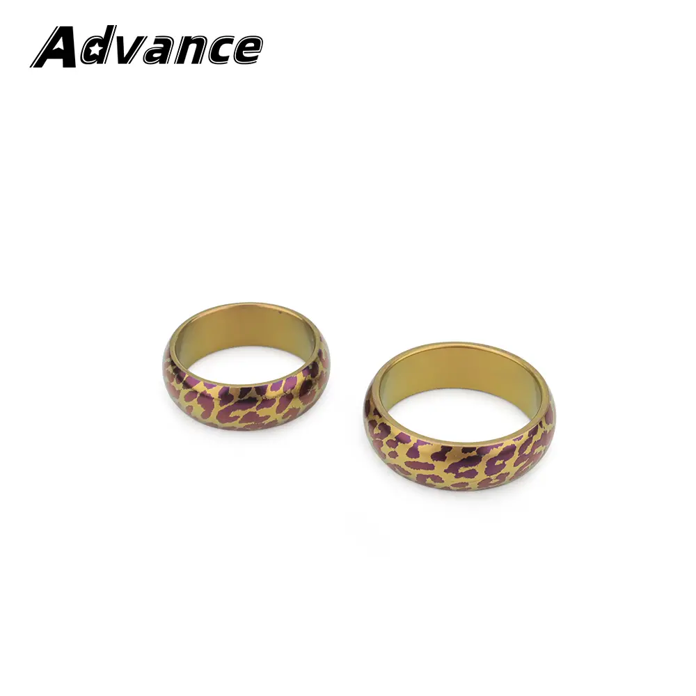 Leopard Titanium Alloy Finger Ring Key Chain Outdoor Tool Accessories
