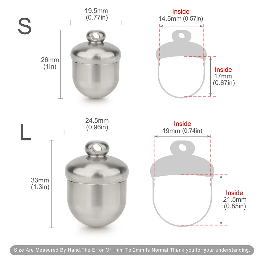 Acorn Keychain Small Pill Bottle Waterproof Titanium Bottle Outdoor Tool EDC