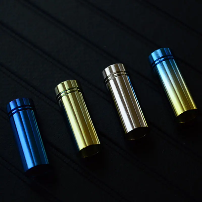 1PCS Titanium Alloy Knife Beads DIY Bead Umbrella Rope Titanium Paracord Bead Keyring Accessories