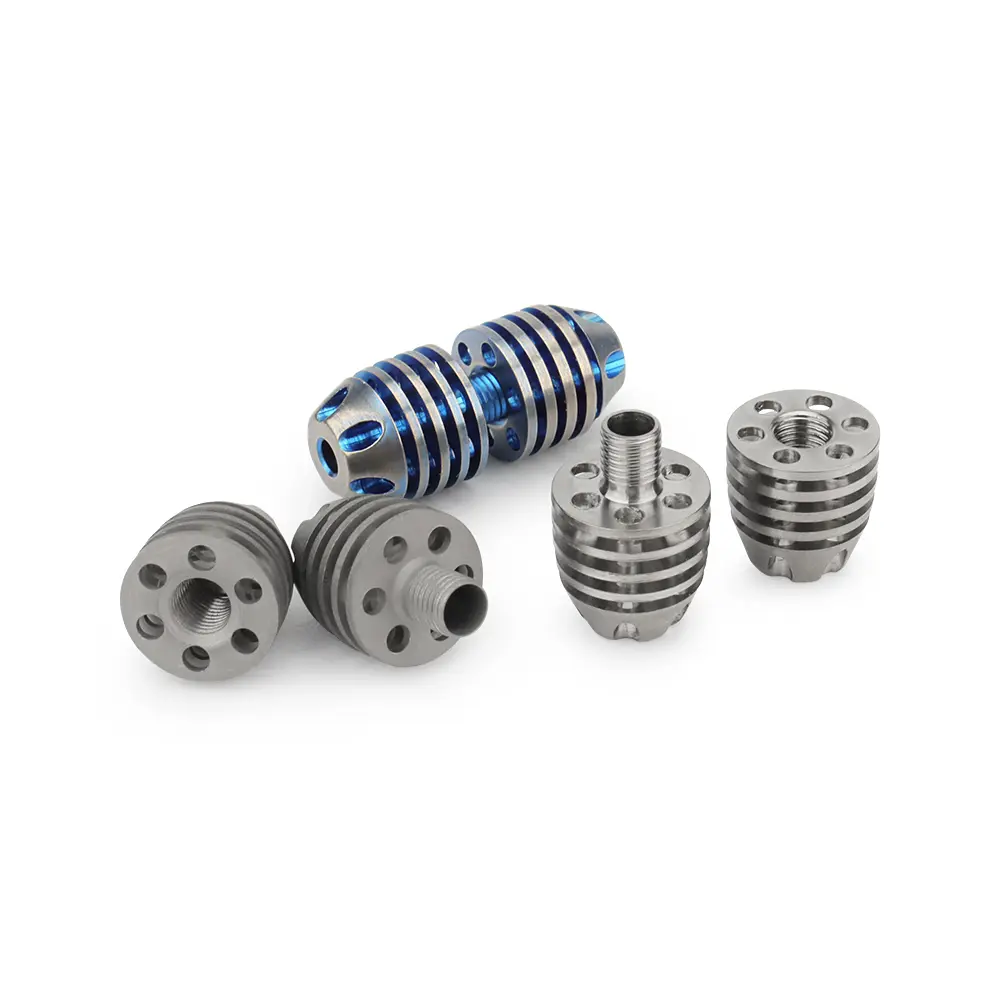 Titanium Alloy DIY Paracord Rope Bead Bracelet Pendant Connection Buckle Cool Keyring Bead