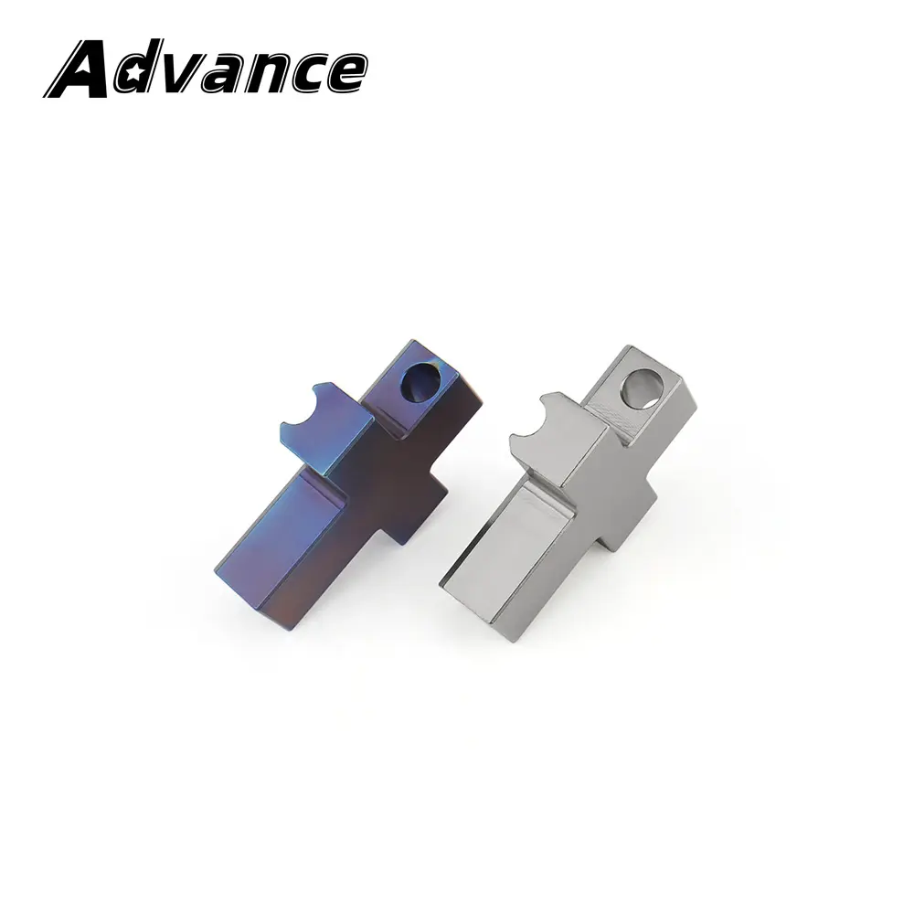 Titanium Alloy CNC Cross Paracord Pendant Accessory For Keyring DIY Necklace Rope Beads