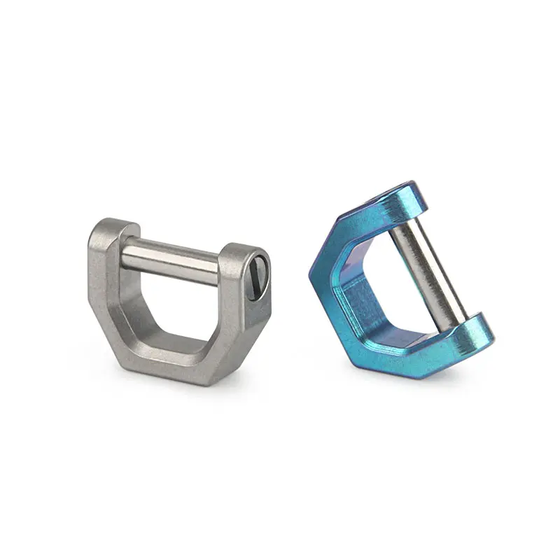 D Shape Titanium Buckles Keyring Accessories Buckle Outdoor EDC Tool Portable Hanging Buckle