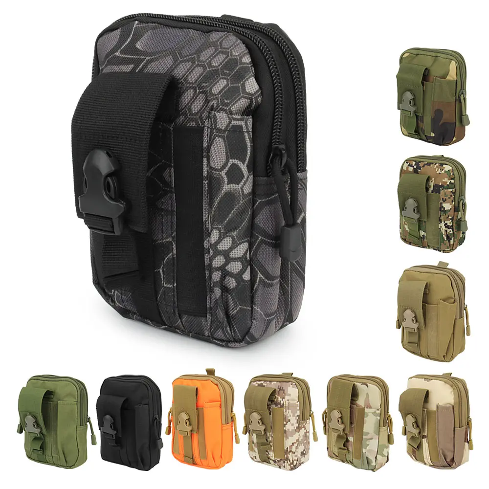 Outdoor Waist Bag Tactical Pouch Belt Small Pocket Military Waist Pack Running Travel Camping EDC Tool Men Bag